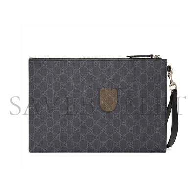 GUCCI BESTIARY POUCH WITH KINGSNAKE 473904 GZN1N 1058 (30.5*21*1.5cm)